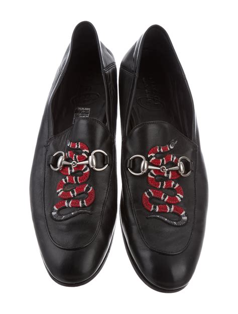 gucci leather loafer with kingsnake|GUCCI® US Official Site .